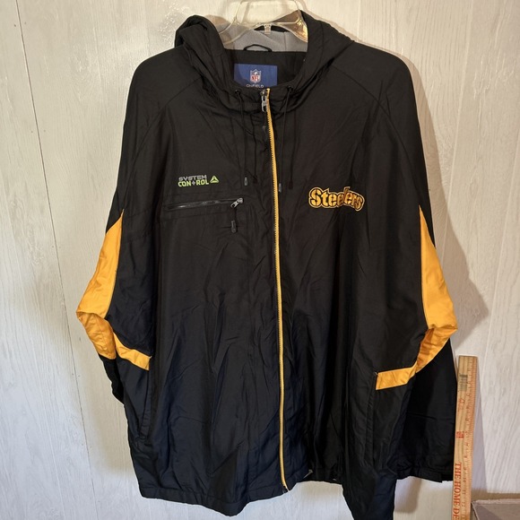 NFL Onfield Black 4XL Pittsburgh Steelers Winter Coat Jacket - Picture 1 of 7